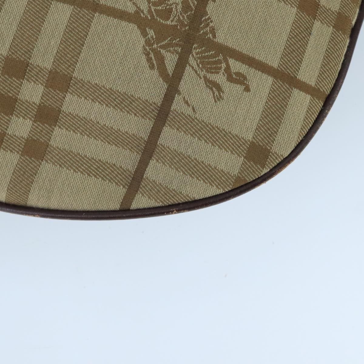 Burberry Nova Check Shoulder Bag Canvas And Leather Beige Canvas Shoulder Bag Bag (Pre-Owned)