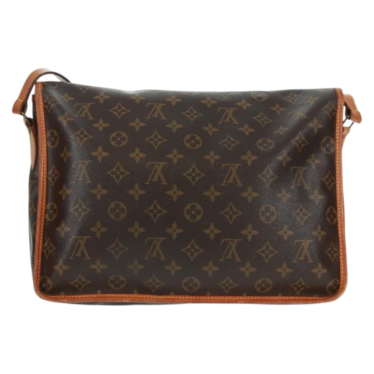 Louis Vuitton Sac Gibeciere Messenger Bag Monogram Canvas Brown Canvas Shoulder Bag Bag (Pre-Owned)