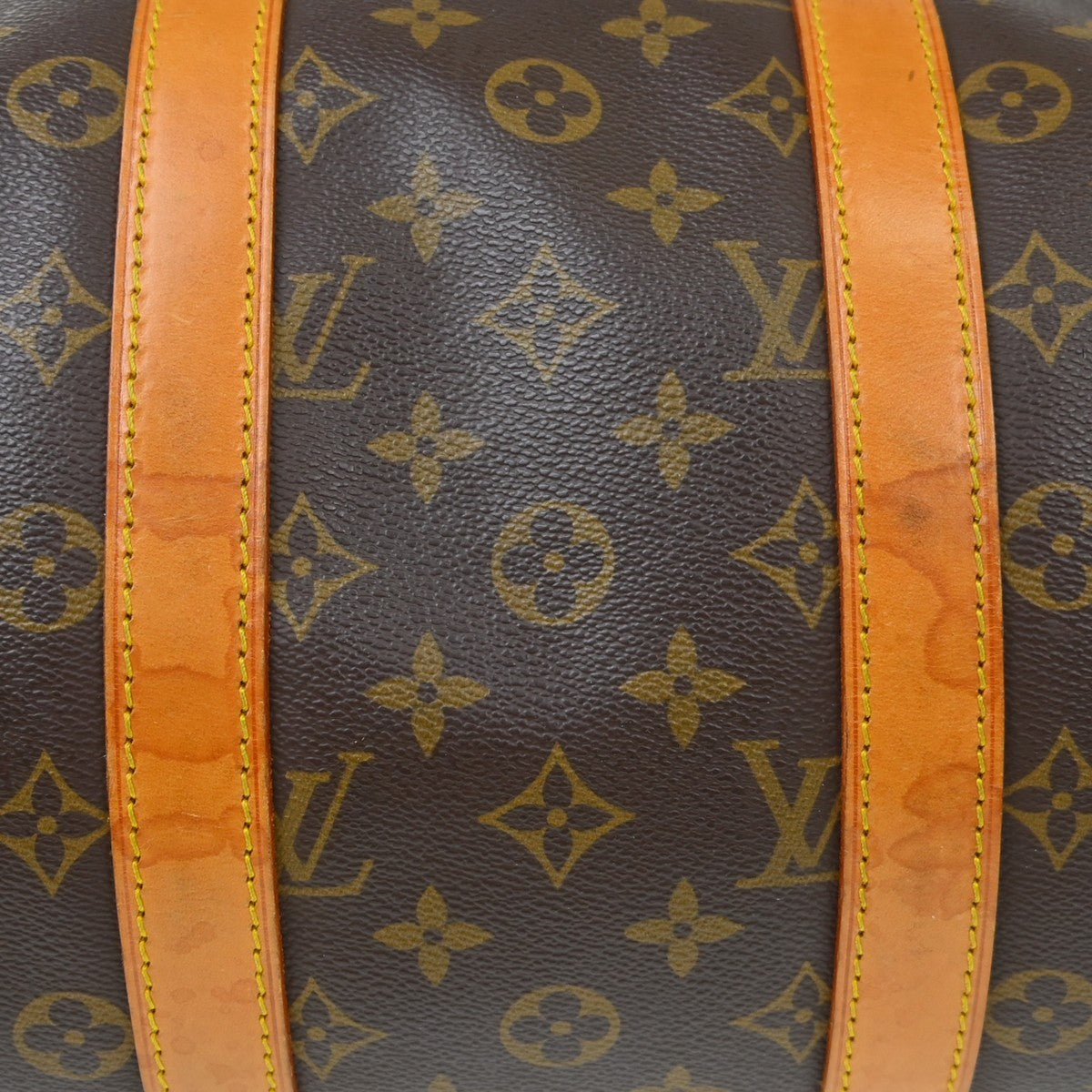 Louis Vuitton Keepall Bag Monogram Canvas Brown Canvas Travel Bag Bag (Pre-Owned)