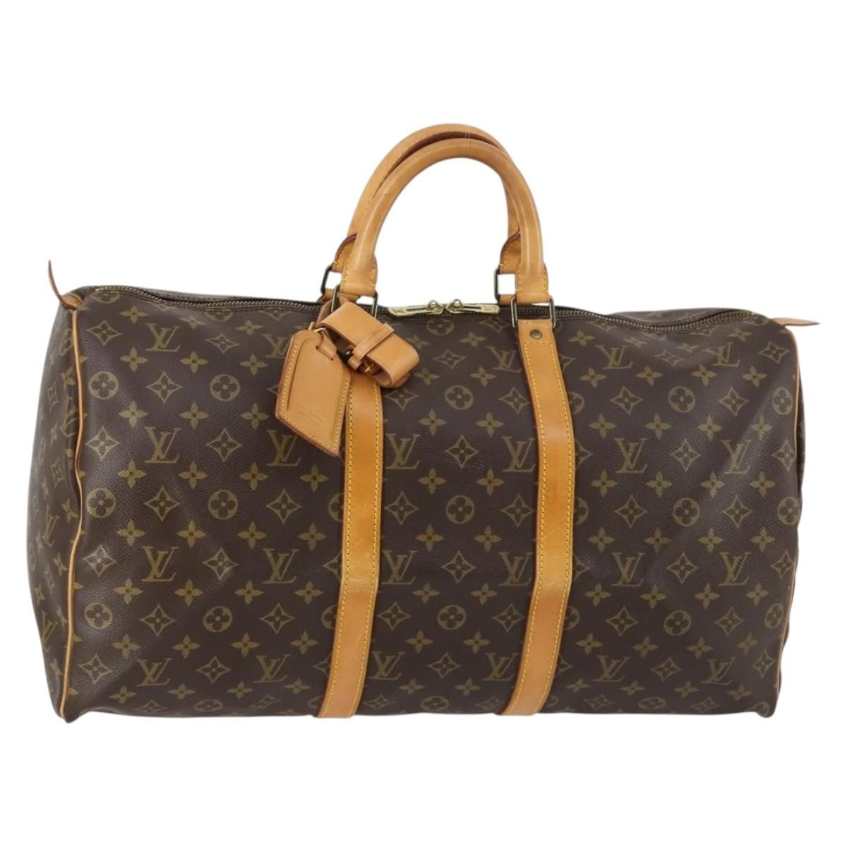 Louis Vuitton Keepall Bag Monogram Canvas Multicolour Canvas Travel Bag Bag (Pre-Owned)