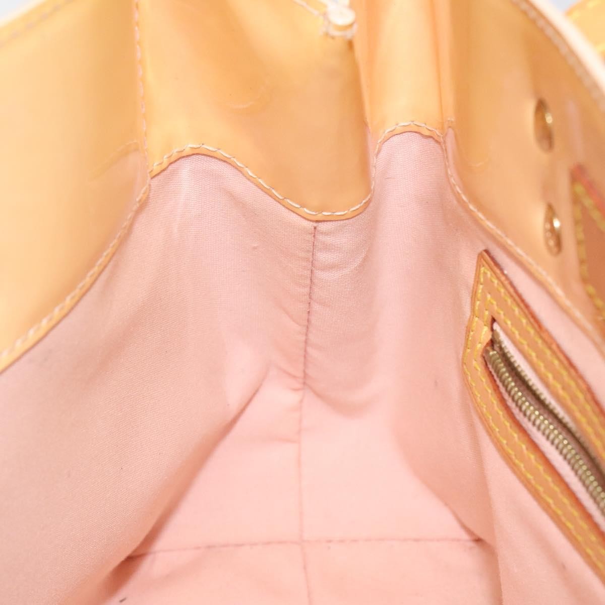 Louis Vuitton Reade Handbag Monogram Vernis Beige Patent_Leather Handbag (Pre-Owned)
