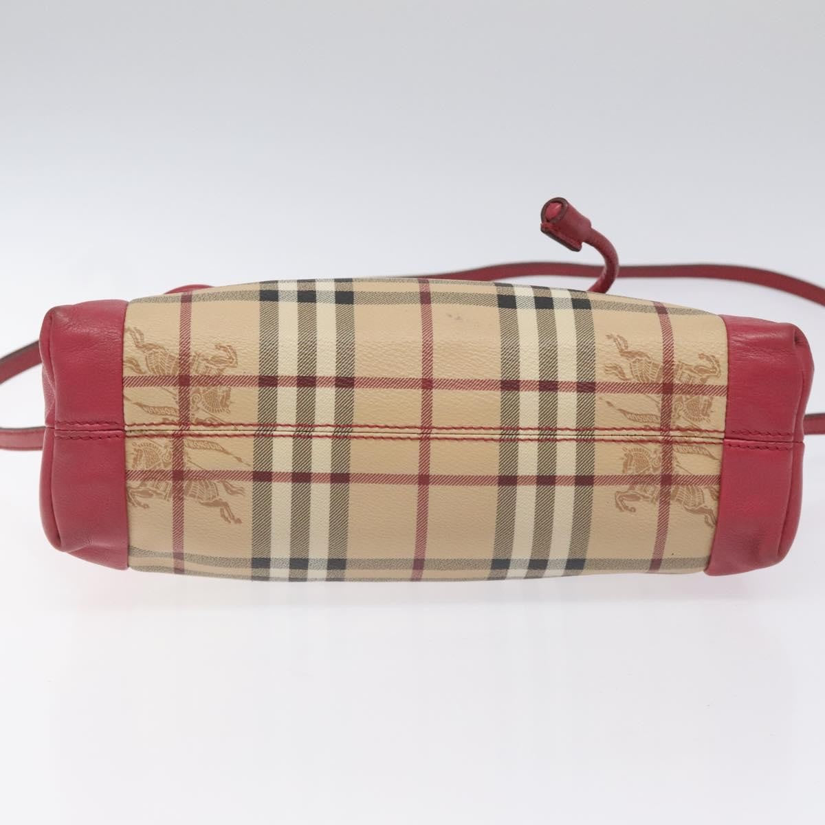 Burberry Nova Check Shoulder Bag Canvas And Leather Beige Pvc Shoulder Bag Bag (Pre-Owned)