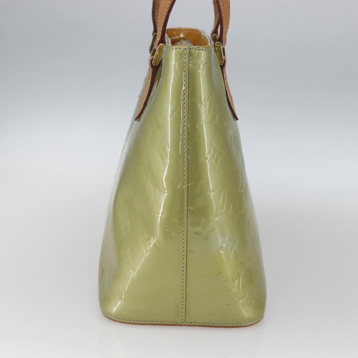 Louis Vuitton Houston Handbag Monogram Vernis Green Patent_Leather Tote Bag Bag (Pre-Owned)