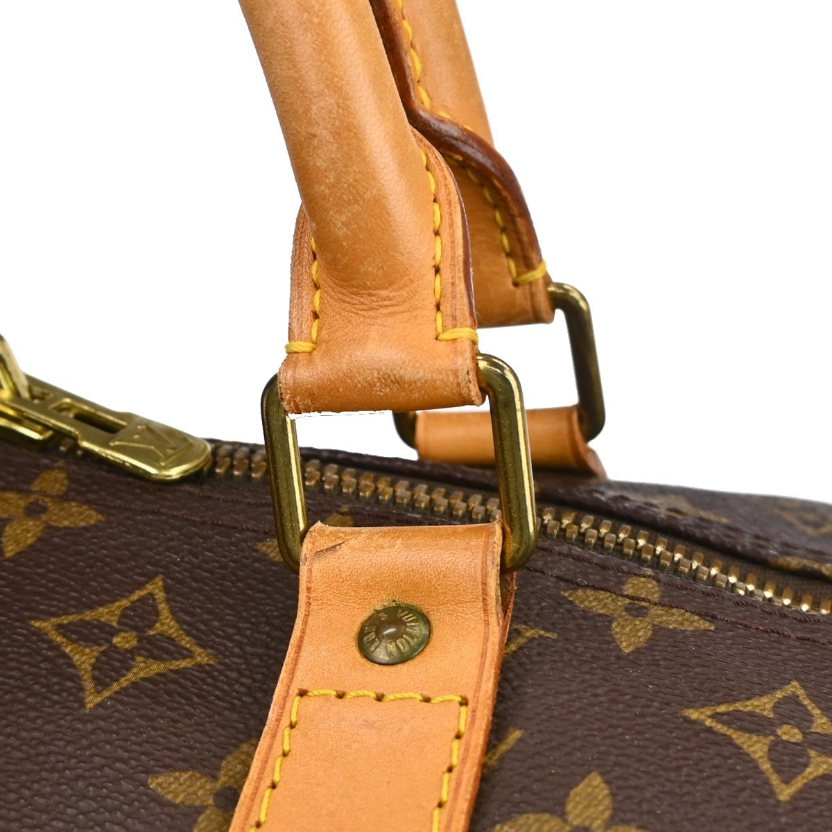 Louis Vuitton Keepall Bag Monogram Canvas Brown Canvas Travel Bag Bag (Pre-Owned)