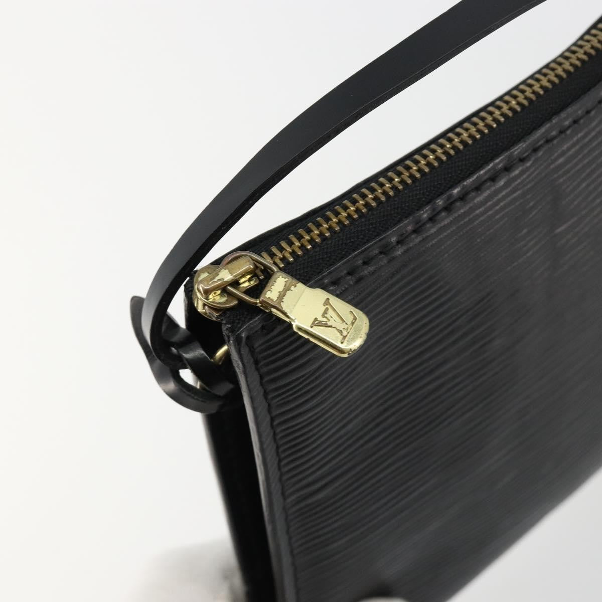 Louis Vuitton Pochette Accessoires Epi Leather Black Leather Clutche & Pouche Bag (Pre-Owned)