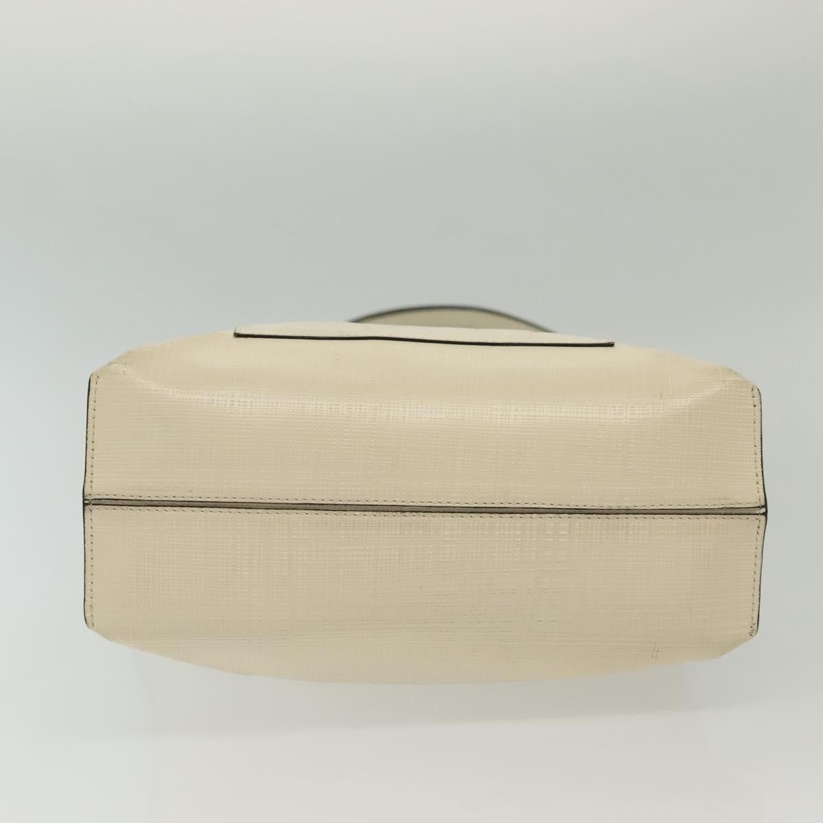 Loewe Shopper Tote Leather Ecru Leather Tote Bag Bag (Pre-Owned)