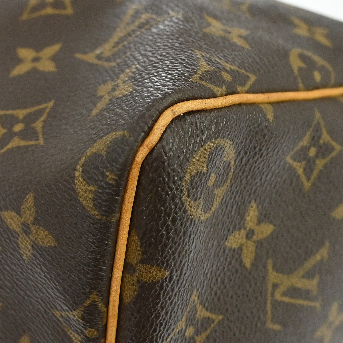 Louis Vuitton Speedy Handbag Monogram Canvas Brown Canvas Handbag (Pre-Owned)