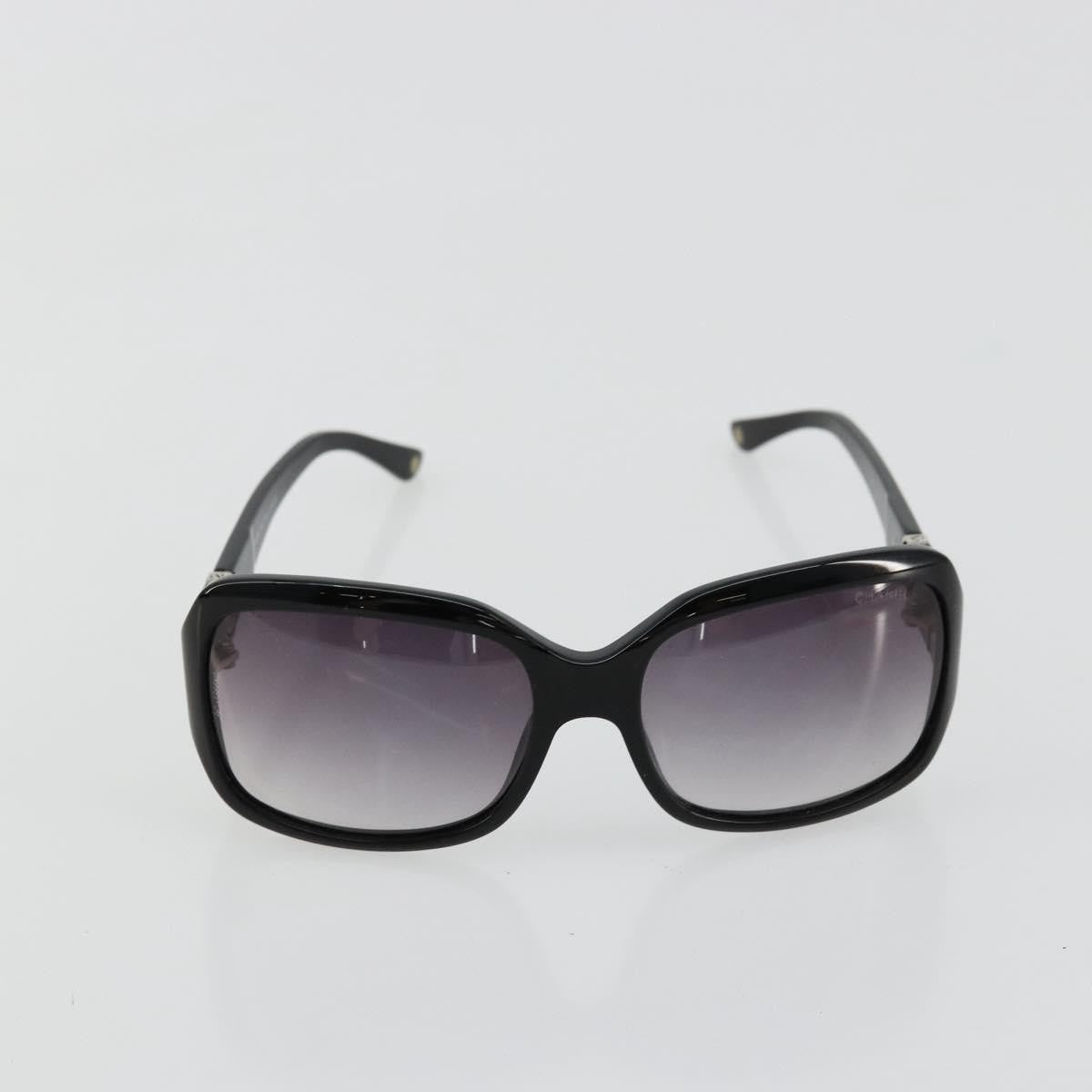 Chanel Logo Cc Sunglasses Plastic Black Plastic Sunglasse Accessory (Pre-Owned)