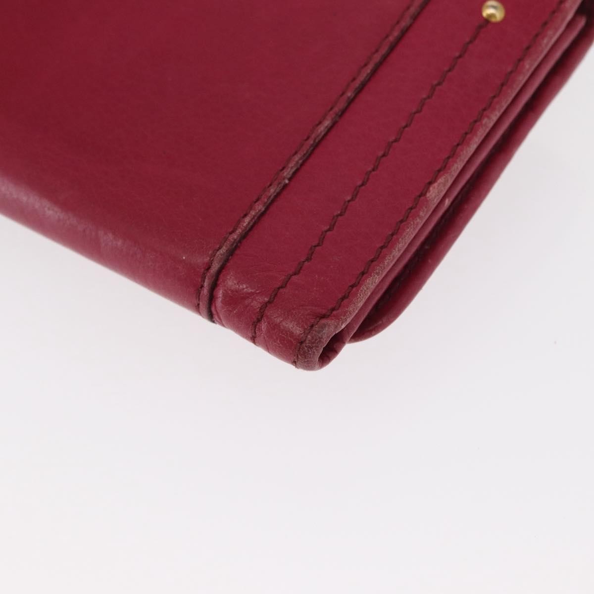 Chloe Paddington Wallet Leather Pink Leather Wallets Accessory (Pre-Owned)
