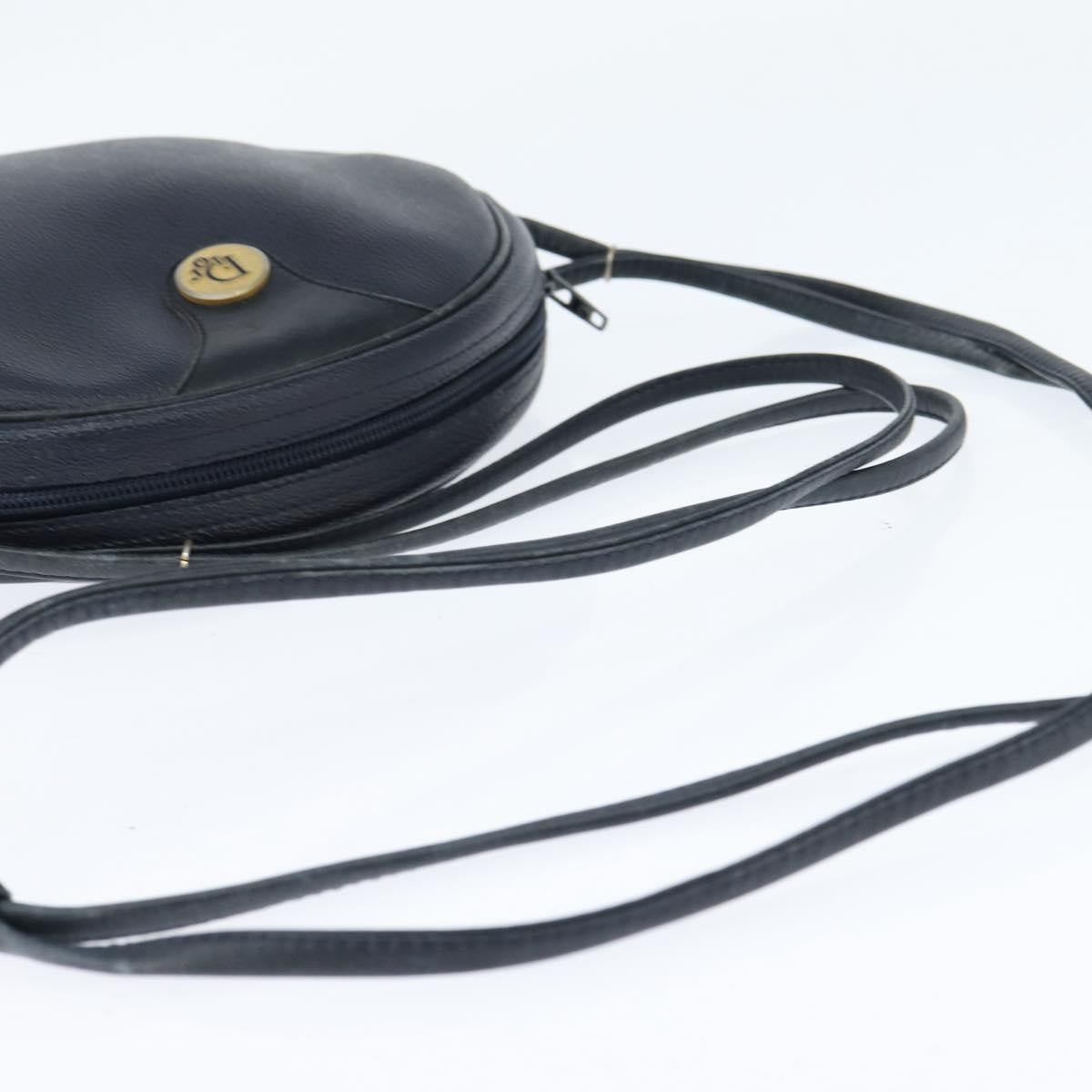 Christian Dior Vintage Honeycomb Shoulder Bag Canvas And Leather Navy Pvc Shoulder Bag Bag (Pre-Owned)