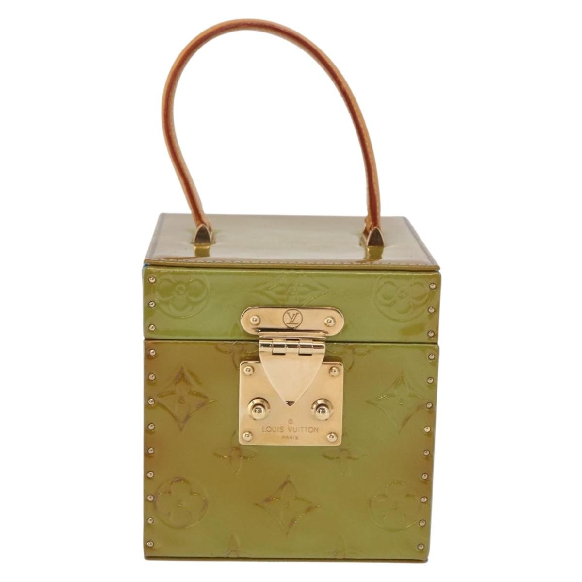 Louis Vuitton Bleecker Box Bag Monogram Vernis Green Patent_Leather Clutche & Pouche Bag (Pre-Owned)