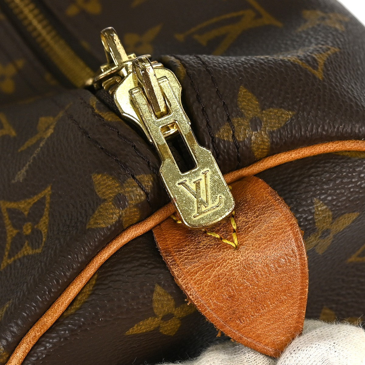 Louis Vuitton Keepall Bag Monogram Canvas Brown Canvas Travel Bag Bag (Pre-Owned)