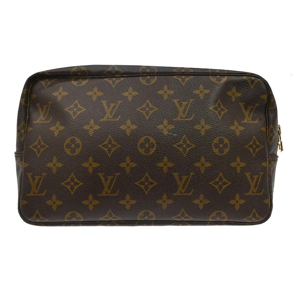 Louis Vuitton Trousse Toiletry Pouch Monogram Canvas Brown Canvas Clutche & Pouche Bag (Pre-Owned)