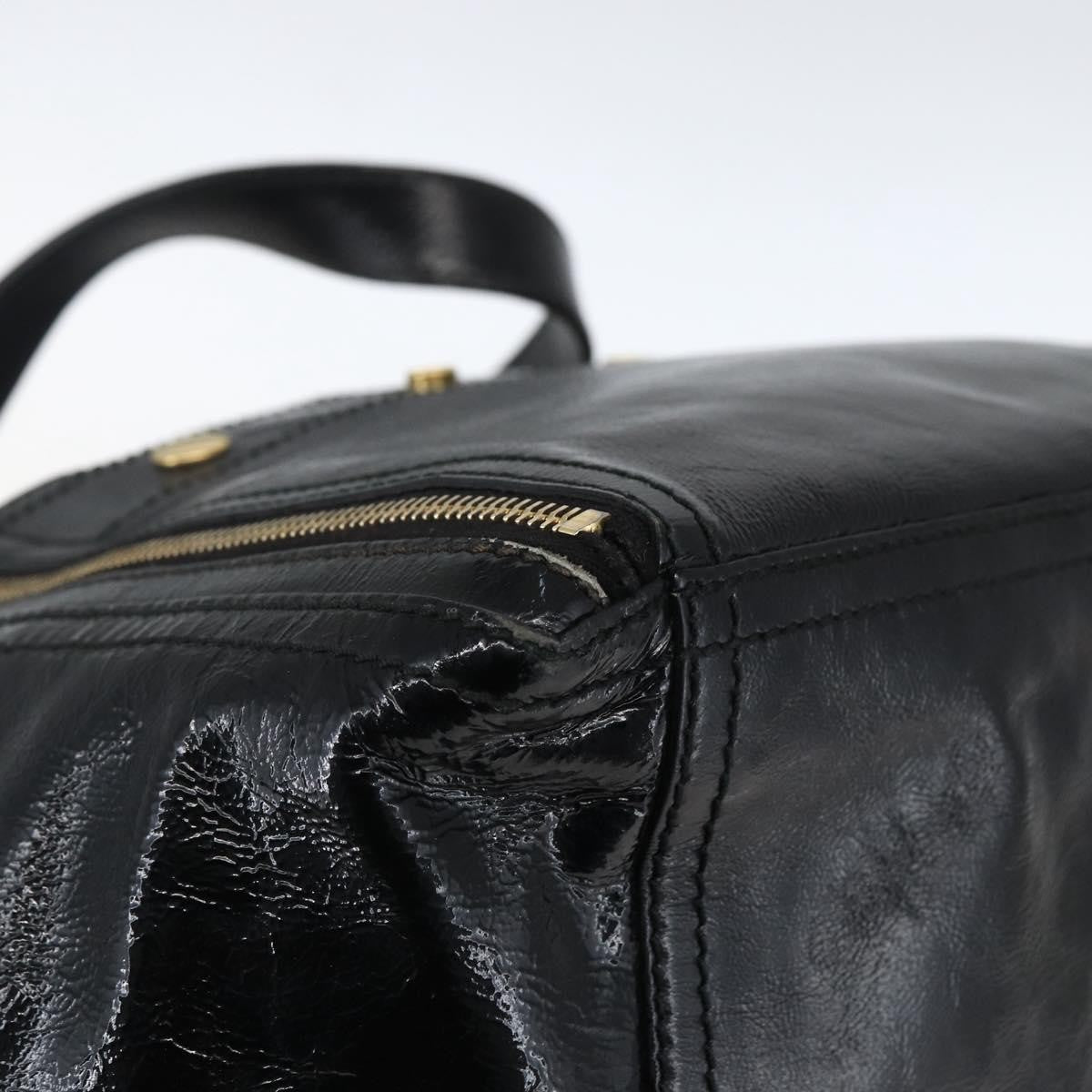 Saint Laurent Downtown Handbag Patent Black Patent_Leather Tote Bag Bag (Pre-Owned)