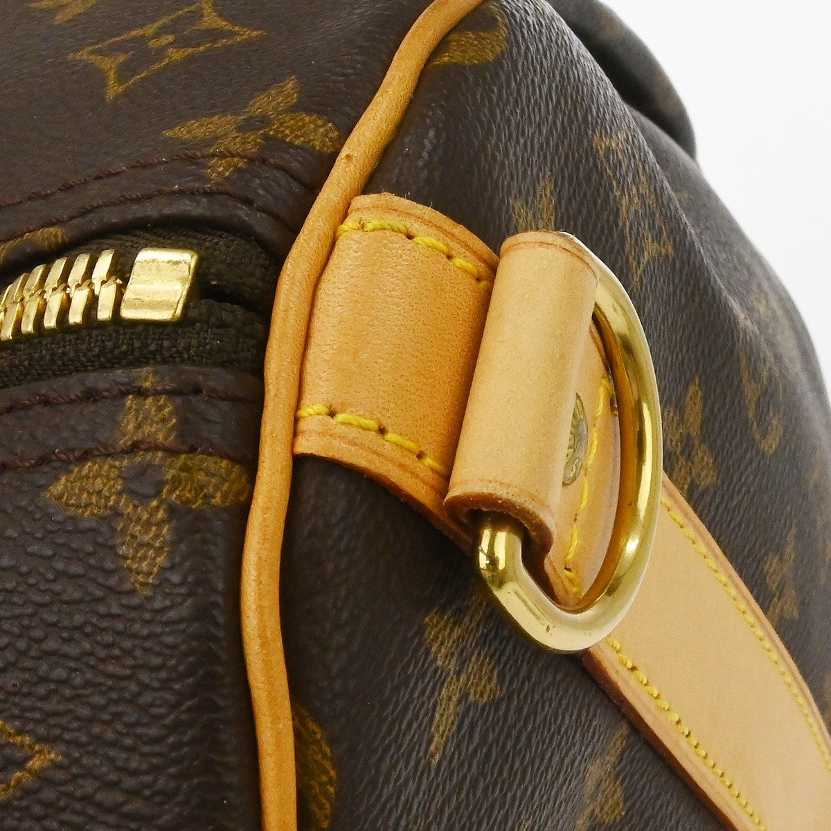 Louis Vuitton Keepall Bandouliere Bag Monogram Canvas Brown Canvas Travel Bag Bag (Pre-Owned)