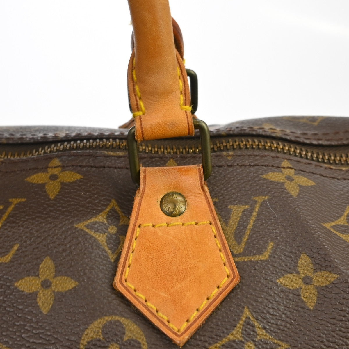 Louis Vuitton Speedy Handbag Monogram Canvas Brown Canvas Handbag (Pre-Owned)