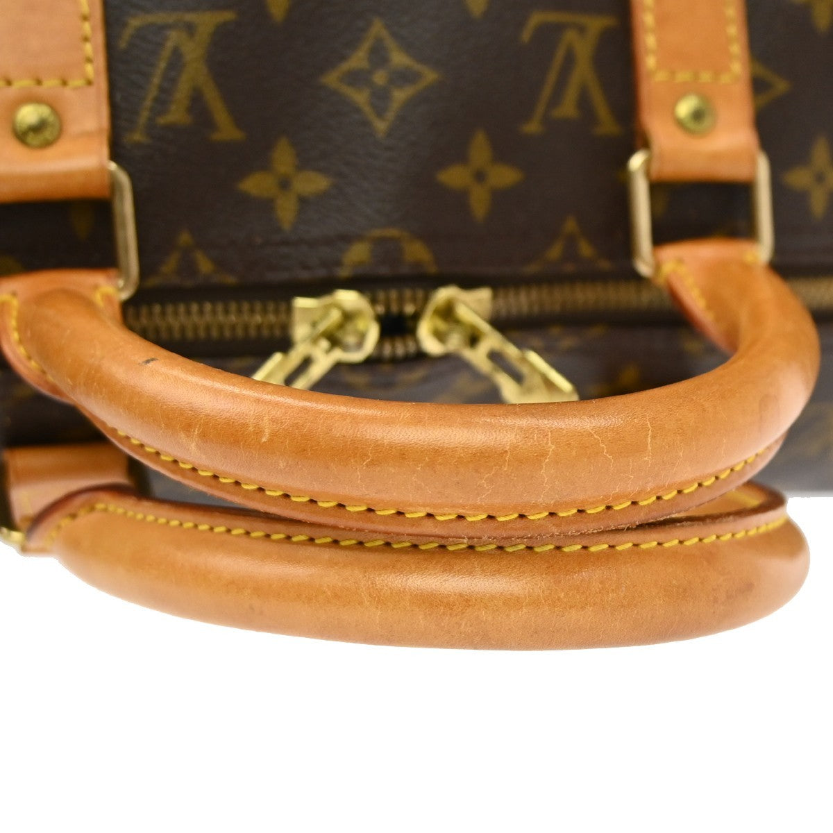 Louis Vuitton Keepall Bag Monogram Canvas Brown Canvas Travel Bag Bag (Pre-Owned)