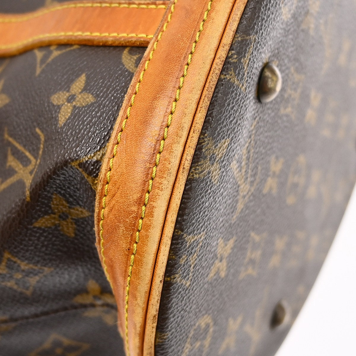 Louis Vuitton Bucket Bag Monogram Canvas Brown Canvas Handbag (Pre-Owned)