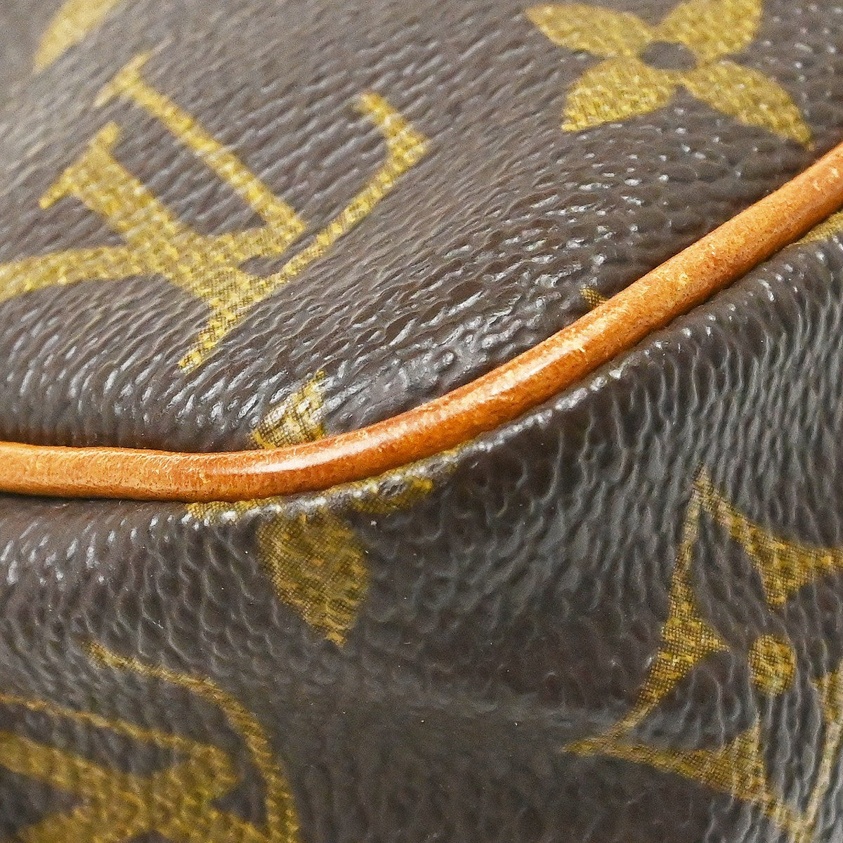 Louis Vuitton Danube Handbag Monogram Canvas Brown Canvas Shoulder Bag Bag (Pre-Owned)