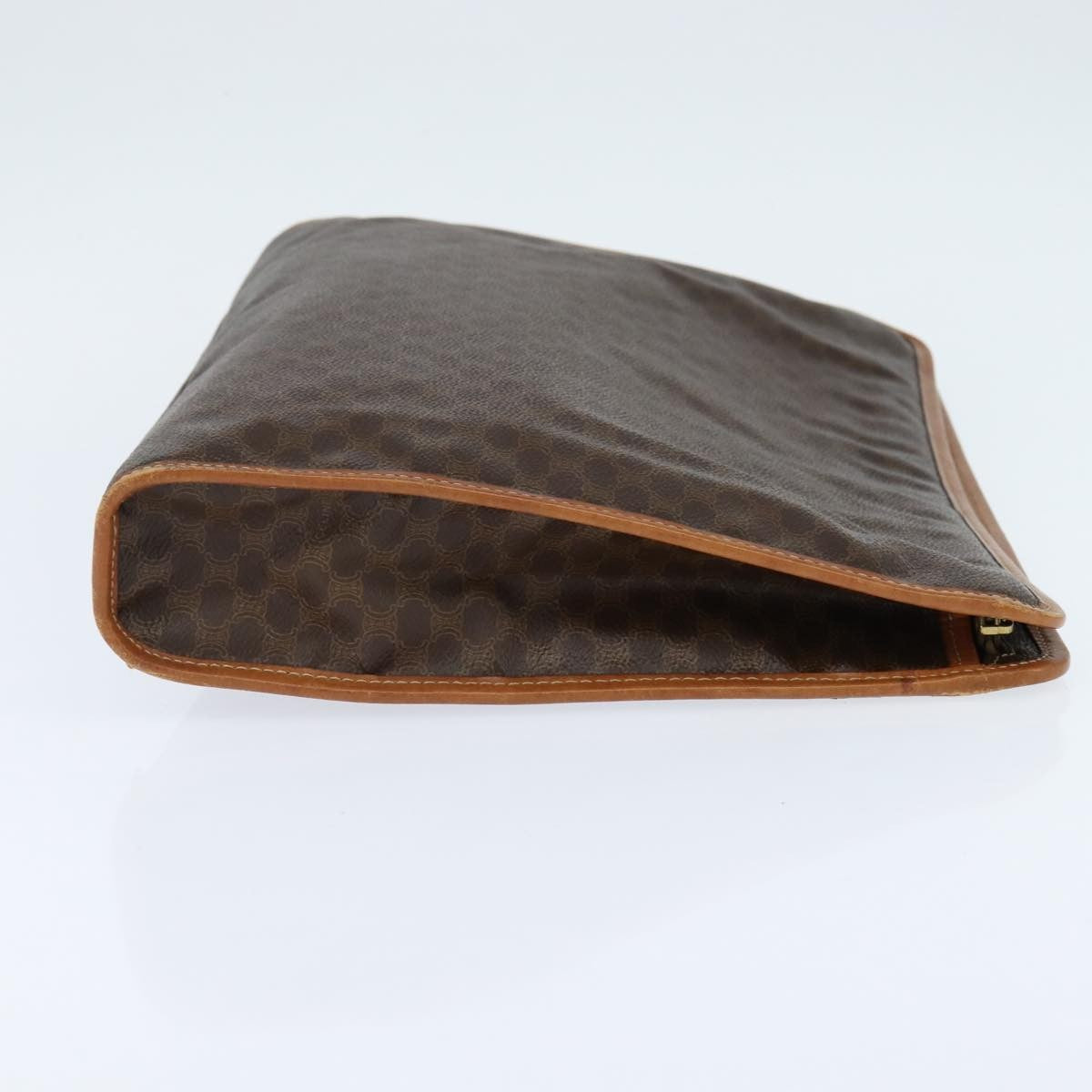 Celine Macadam Pochette Canvas Brown Canvas Clutche & Pouche Bag (Pre-Owned)