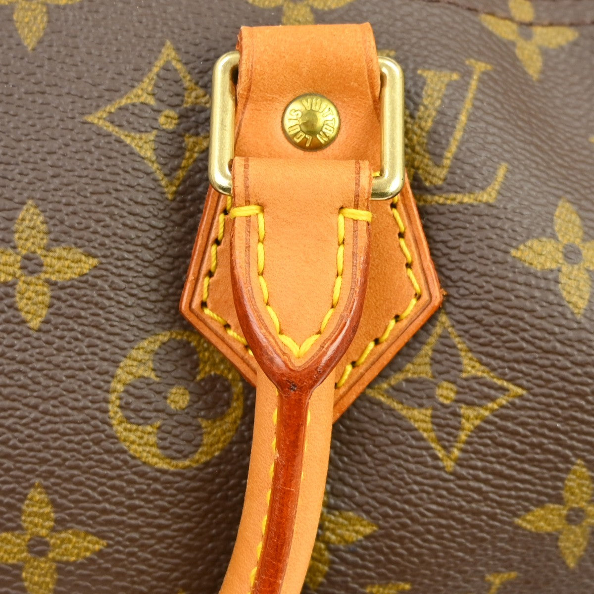 Louis Vuitton Speedy Handbag Monogram Canvas Brown Canvas Handbag (Pre-Owned)