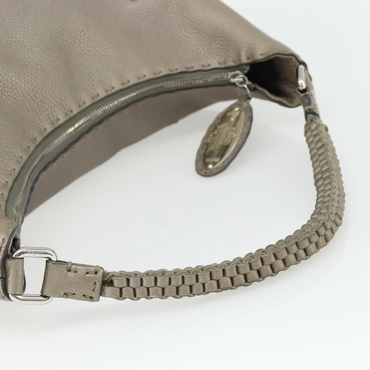 Fendi Selleria Hobo Leather Metallic Leather Shoulder Bag Bag (Pre-Owned)