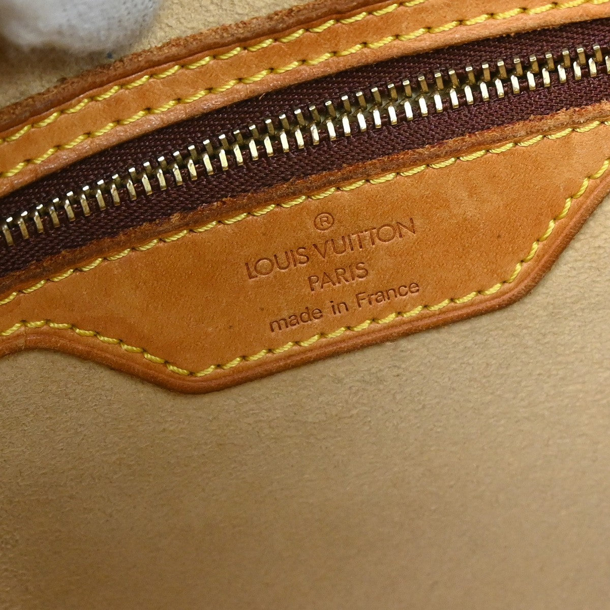 Louis Vuitton Cite Handbag Monogram Canvas Brown Canvas Shoulder Bag Bag (Pre-Owned)