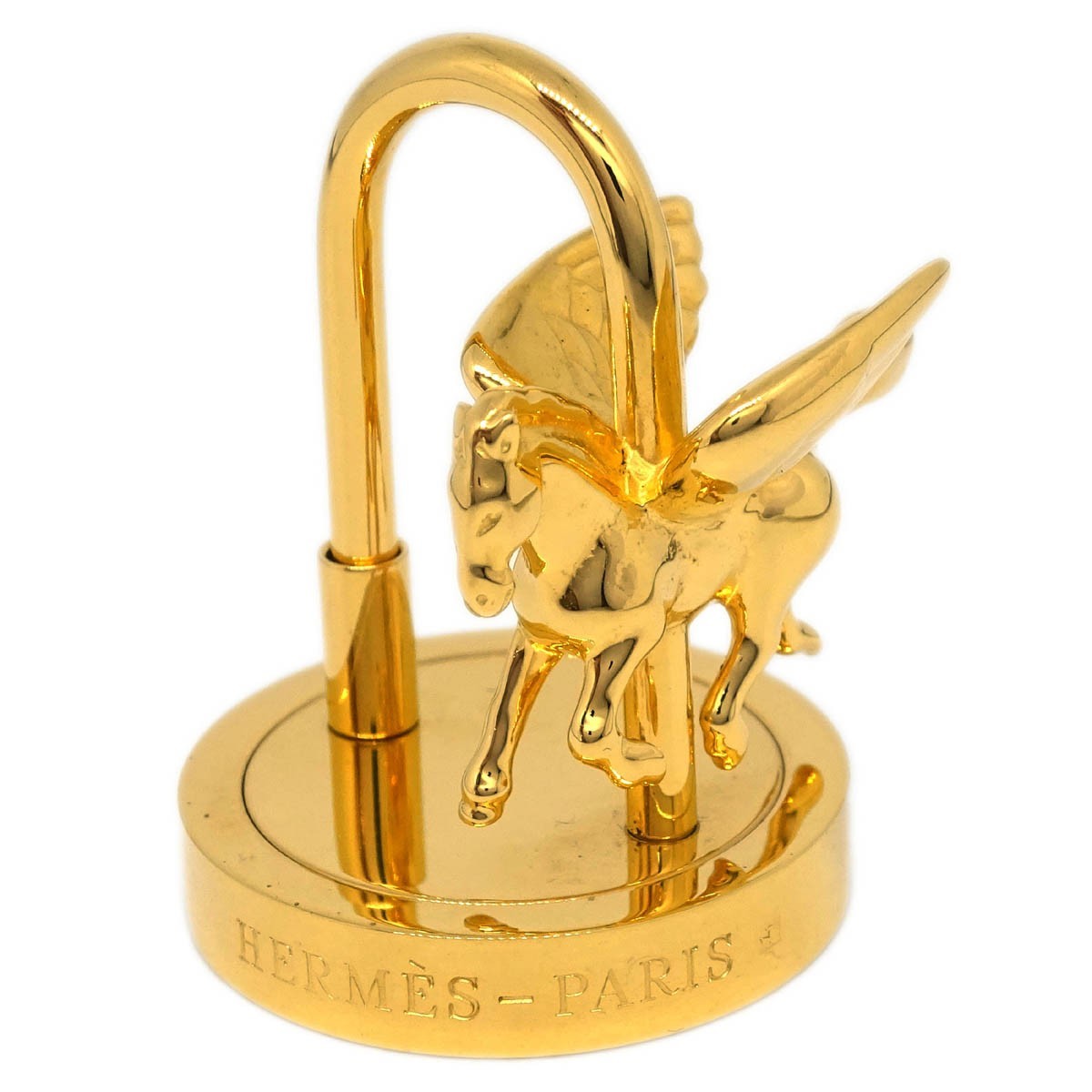 Hermes Pegasus Cadena Lock Charm Metal Gold Gold_Plated Charms And Keychains Accessory (Pre-Owned)