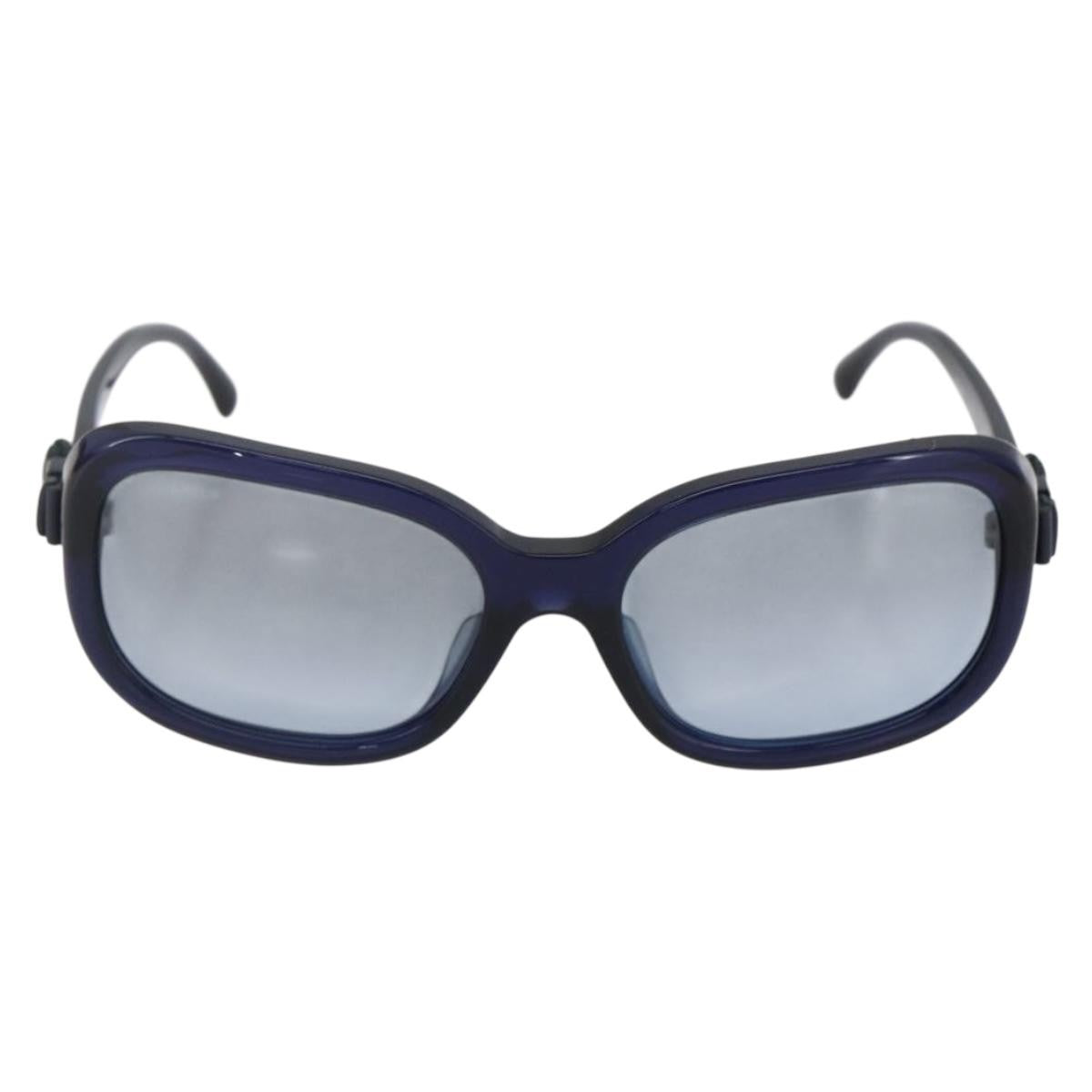 Chanel Logo Cc Sunglasses Plastic Blue Plastic Sunglasse Accessory (Pre-Owned)
