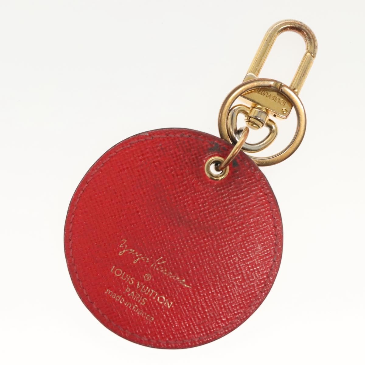 Louis Vuitton Pumpkin Bag Charm And Key Holder Yayoi Kusama Pumpkins Leather Brown Canvas Charms And Keychains Accessory (Pre-Owned)