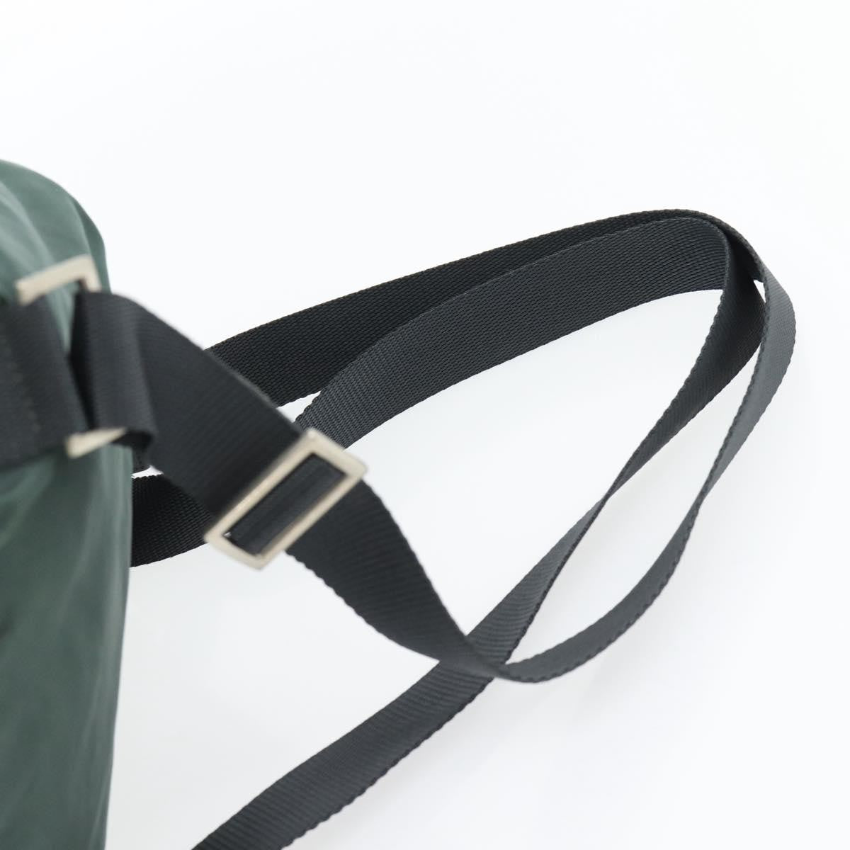 Prada Double Front Pocket Backpack Tessuto Green Nylon Backpack Bag (Pre-Owned)