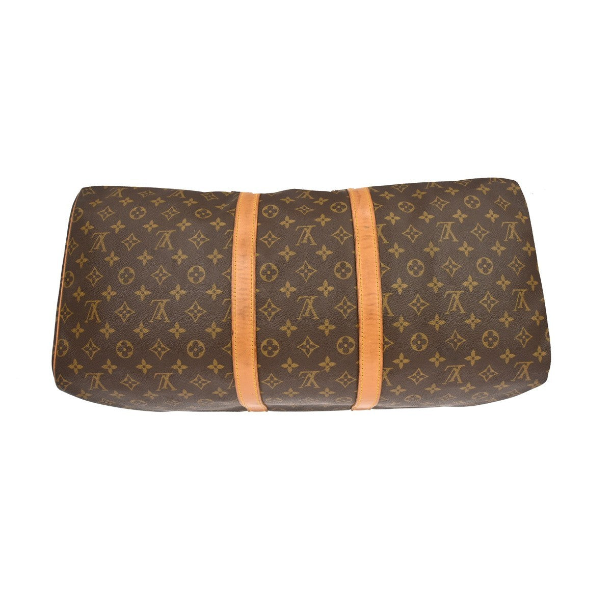 Louis Vuitton Keepall Bag Monogram Canvas Brown Canvas Travel Bag Bag (Pre-Owned)