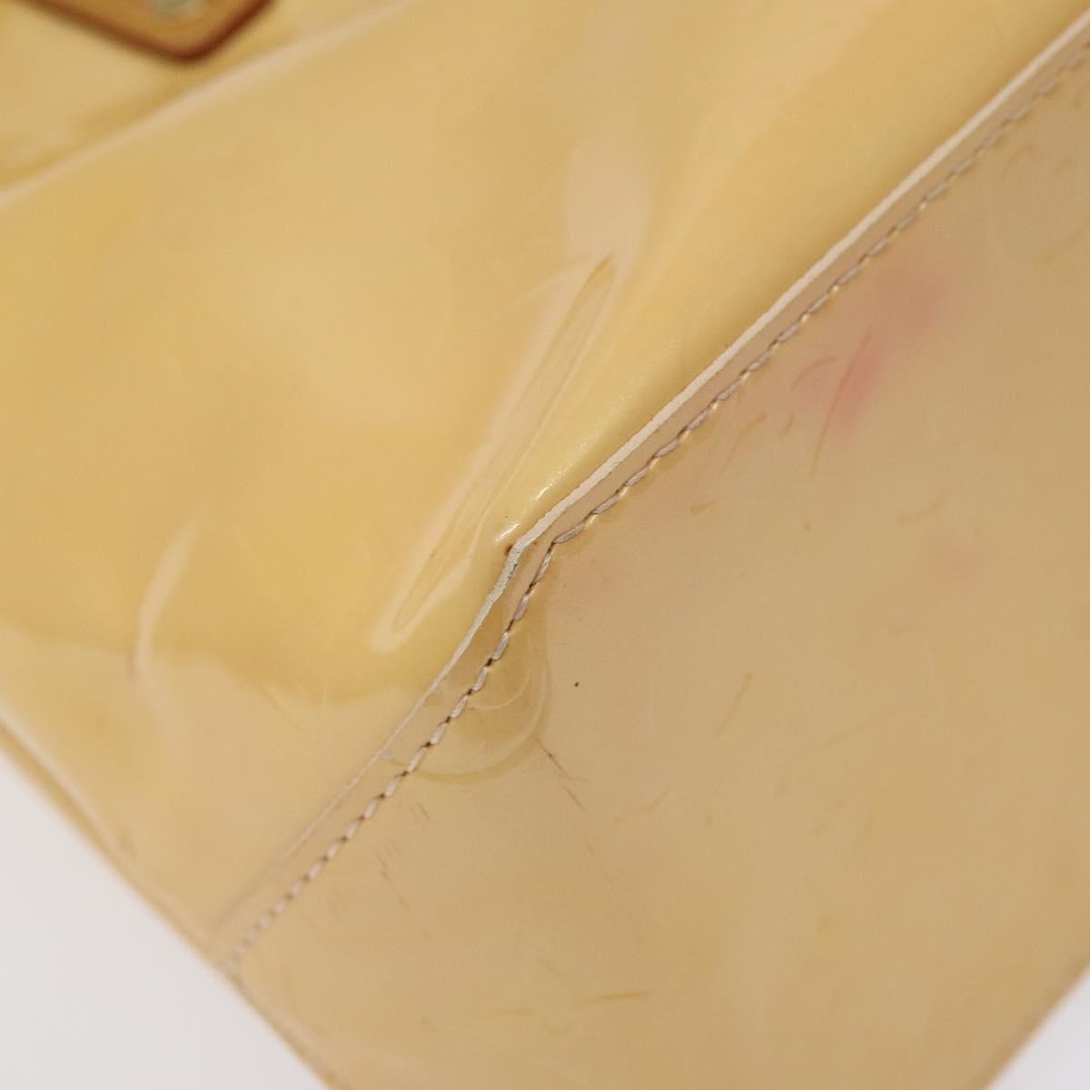 Louis Vuitton Reade Handbag Monogram Vernis Beige Patent_Leather Handbag (Pre-Owned)