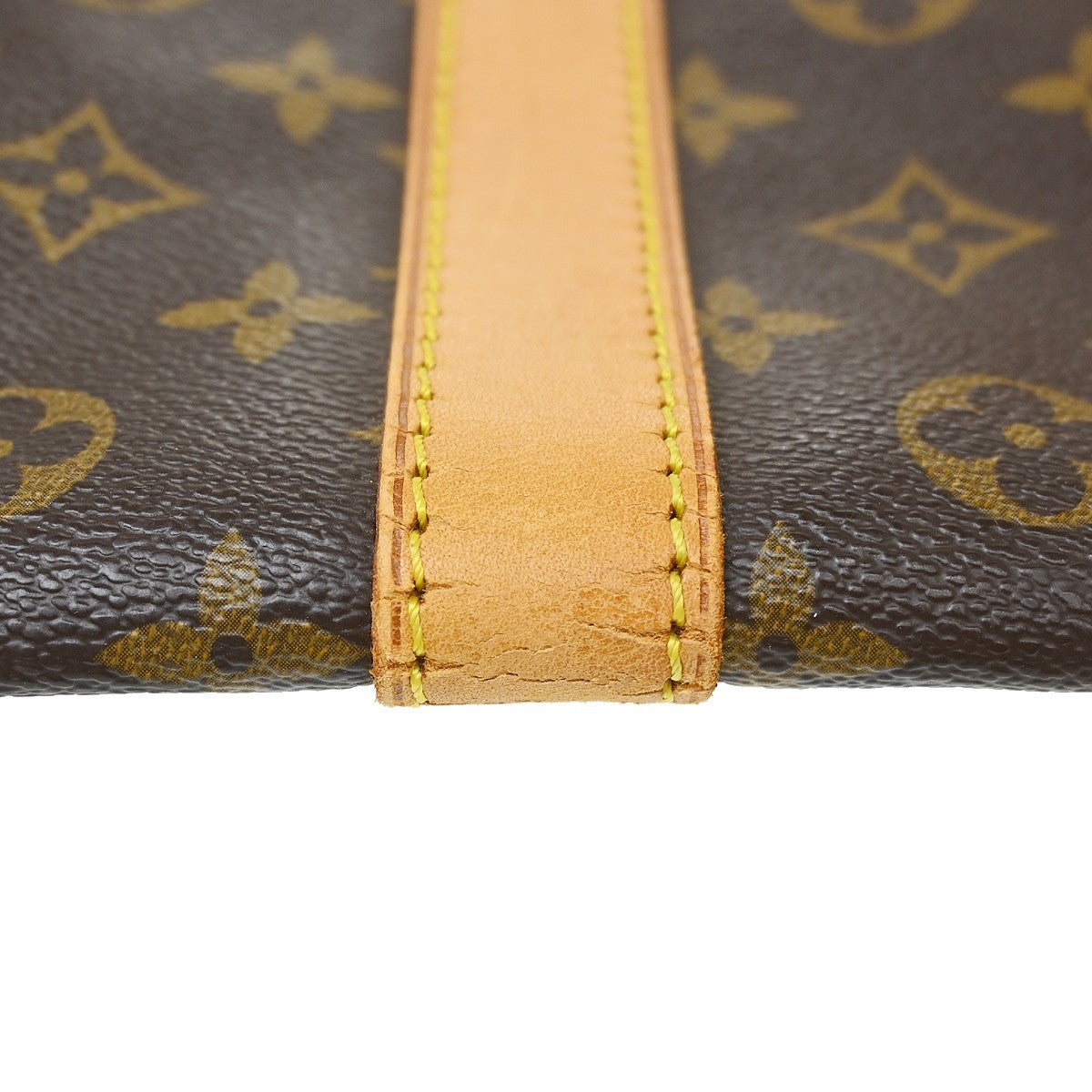 Louis Vuitton Keepall Bandouliere Bag Monogram Canvas Brown Canvas Travel Bag Bag (Pre-Owned)