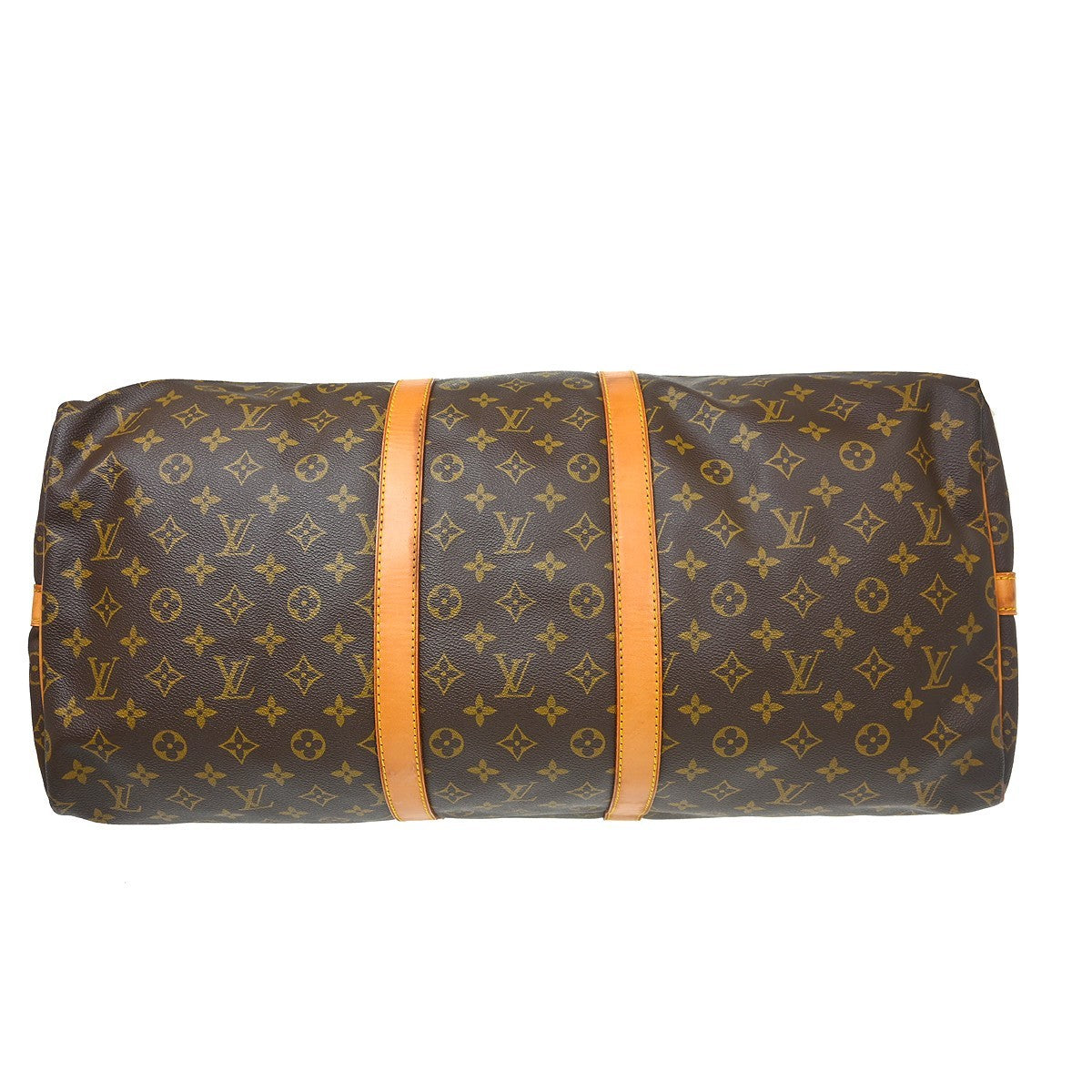 Louis Vuitton Keepall Bandouliere Bag Monogram Canvas Brown Canvas Travel Bag Bag (Pre-Owned)