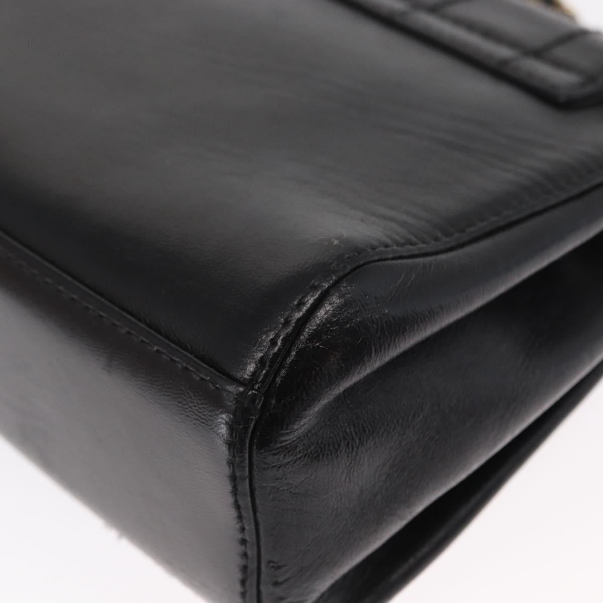 Chanel Chocolate Bar Accordion Reissue Flap Bag Quilted Lambskin Black Leather Shoulder Bag Bag (Pre-Owned)