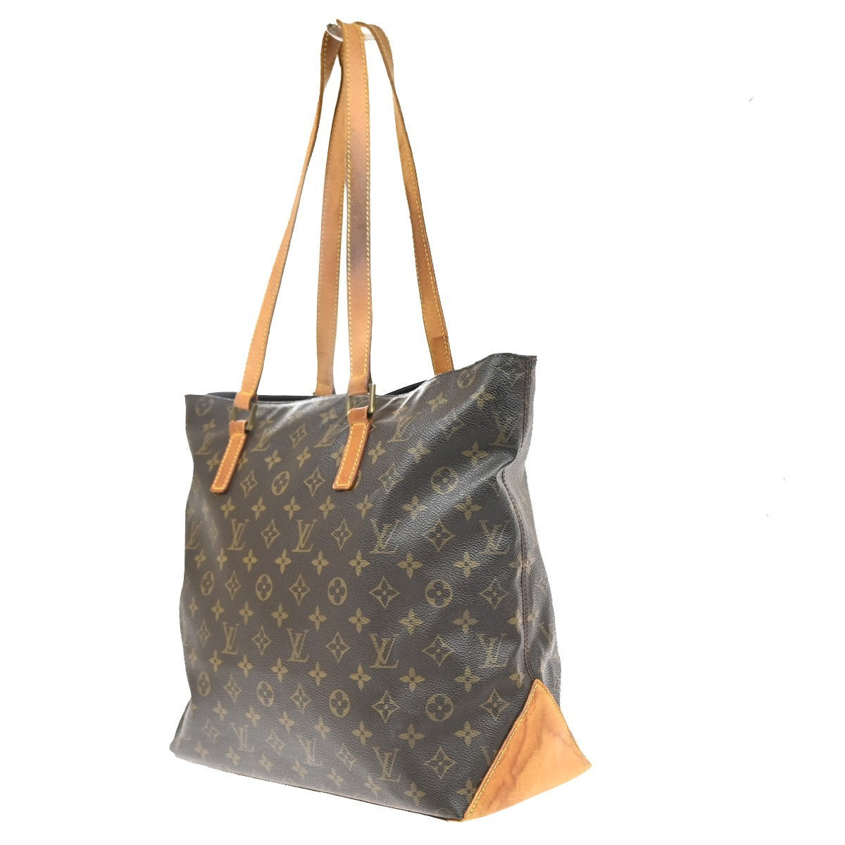 Louis Vuitton Cabas Mezzo Monogram Canvas Brown Canvas Tote Bag Bag (Pre-Owned)
