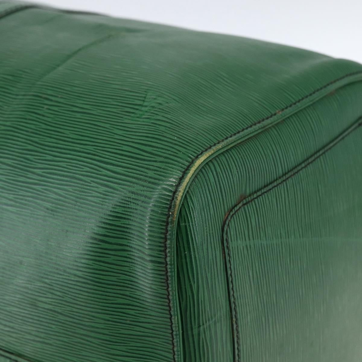 Louis Vuitton Keepall Bag Epi Leather Green Leather Travel Bag Bag (Pre-Owned)
