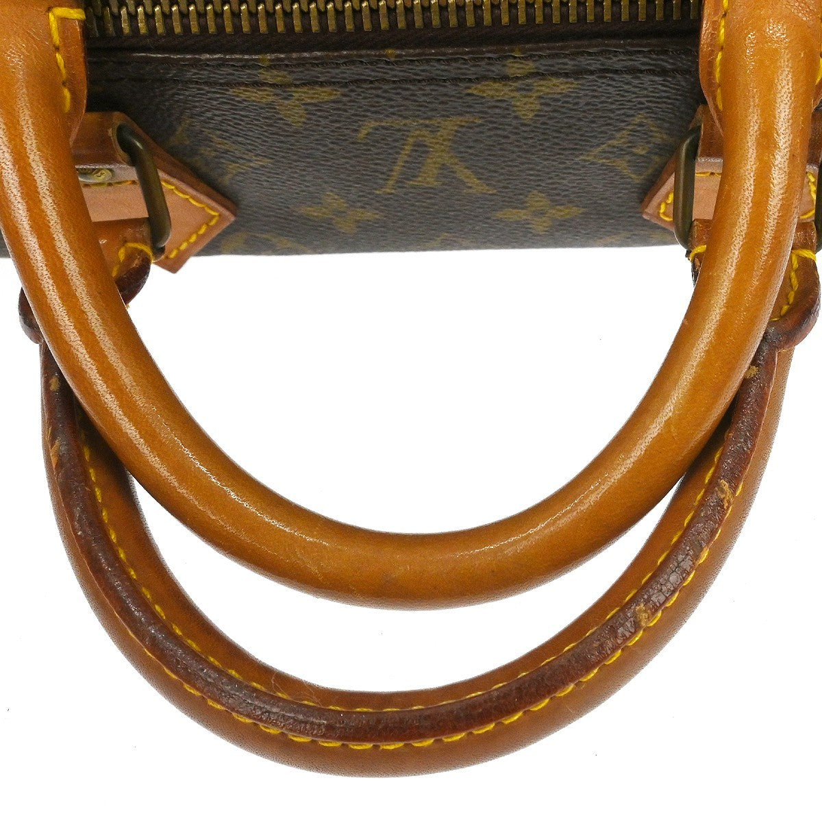 Louis Vuitton Speedy Handbag Monogram Canvas Brown Canvas Handbag (Pre-Owned)