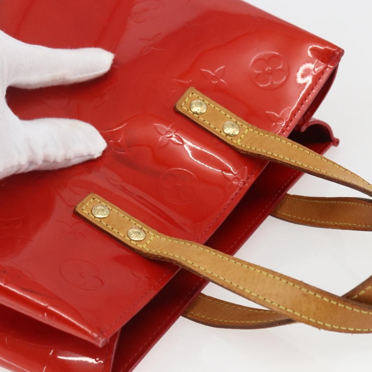 Louis Vuitton Reade Handbag Monogram Vernis Red Patent_Leather Handbag (Pre-Owned)