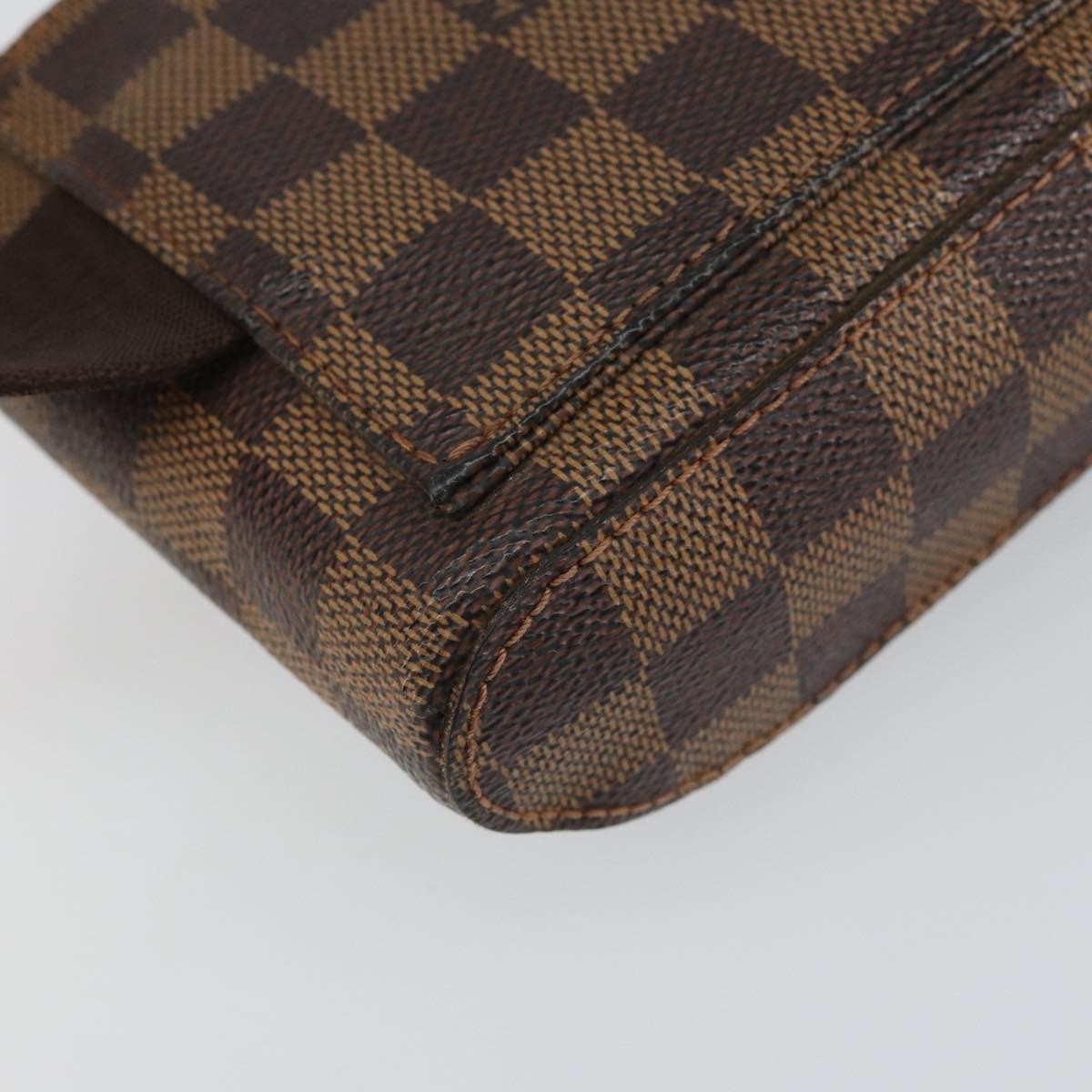 Louis Vuitton Geronimos Waist Bag Damier Brown Canvas Shoulder Bag Bag (Pre-Owned)