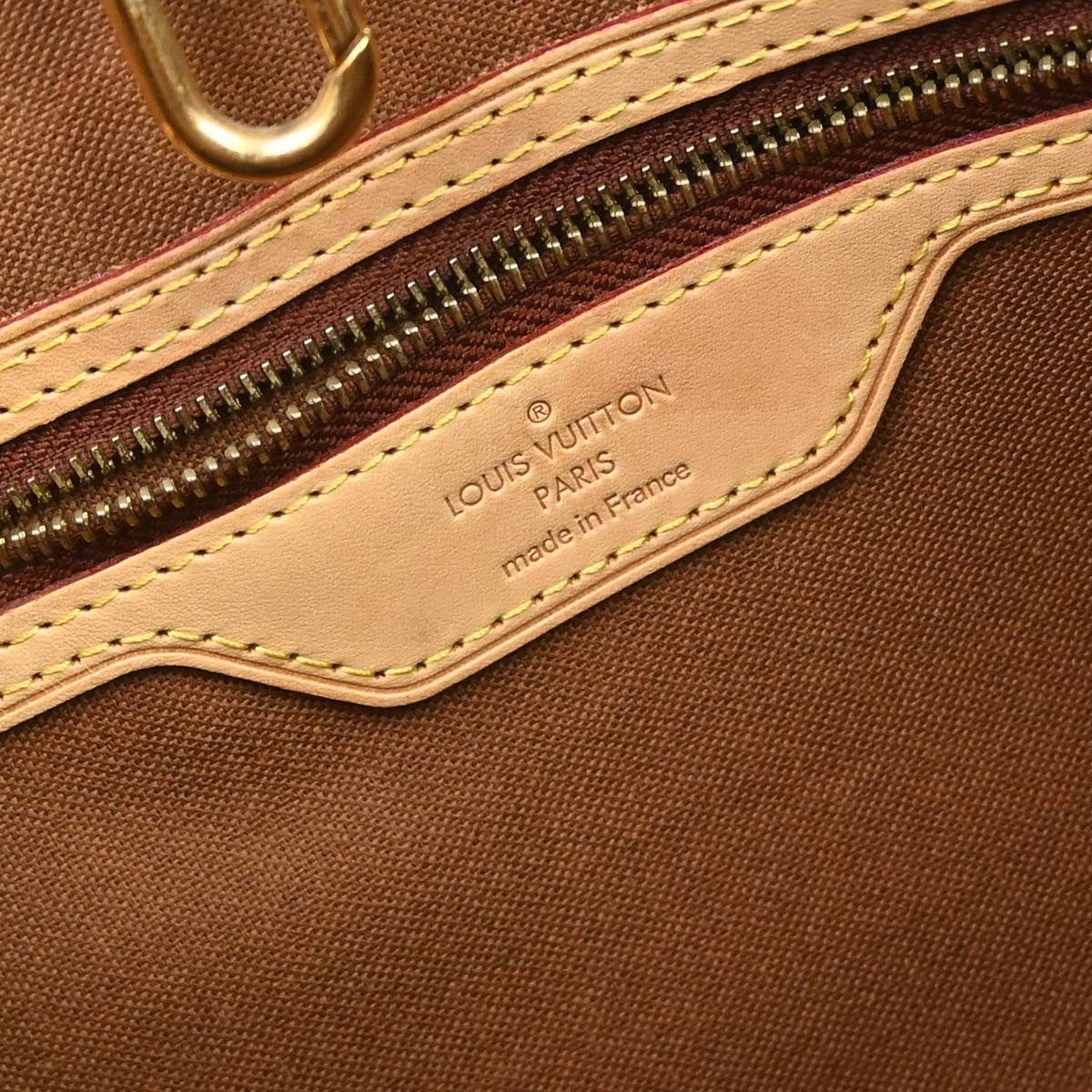 Louis Vuitton Batignolles Handbag Monogram Canvas Brown Canvas Tote Bag Bag (Pre-Owned)