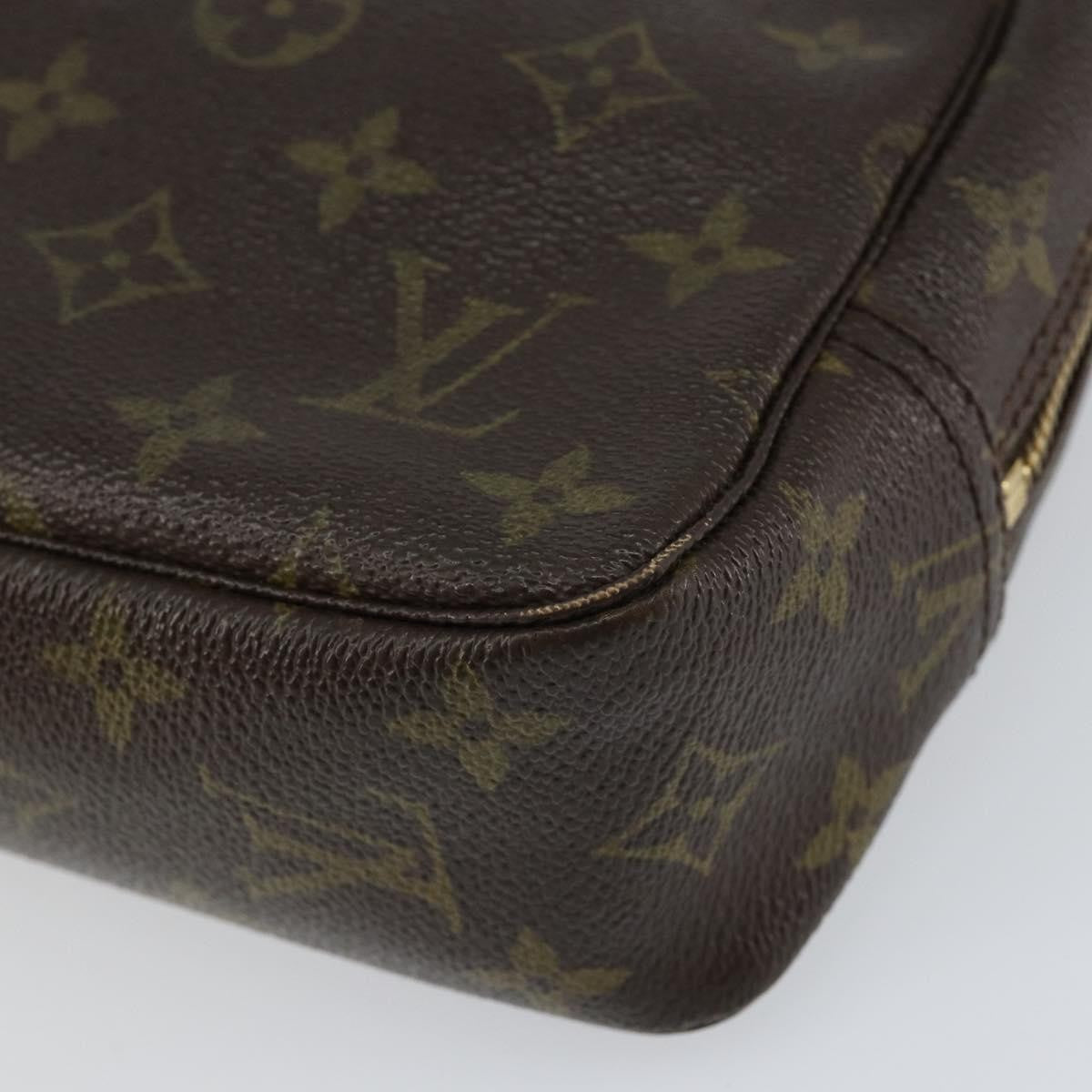 Louis Vuitton Trousse Toiletry Pouch Monogram Canvas Brown Canvas Toiletry Case Accessory (Pre-Owned)