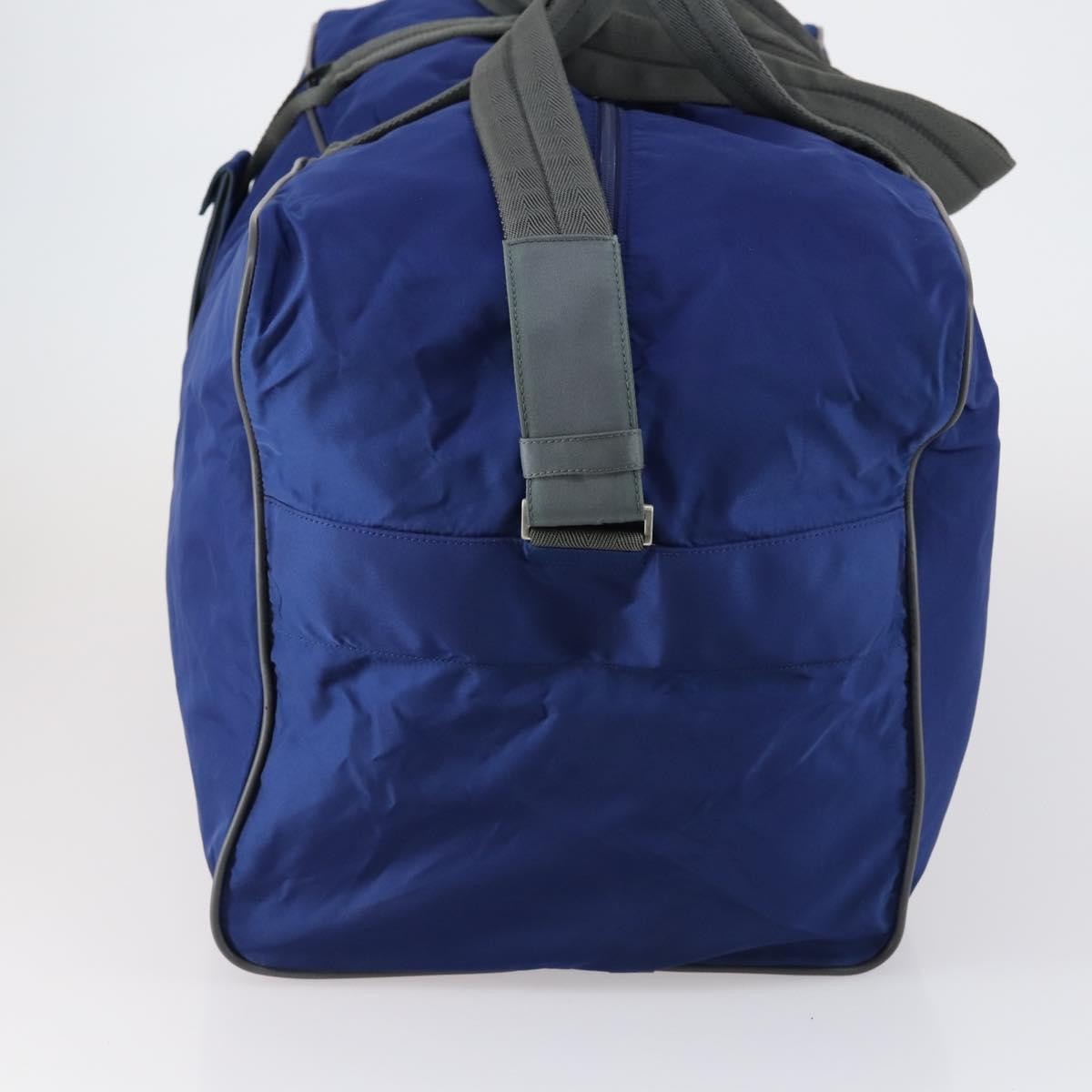 Prada Convertible Weekender Bag Tessuto Blue Nylon Travel Bag Bag (Pre-Owned)