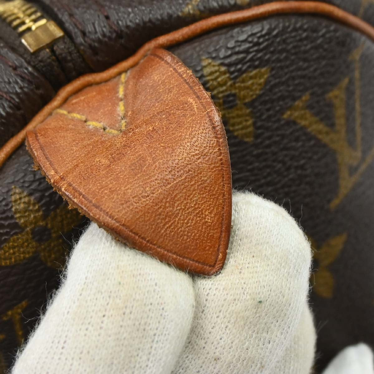 Louis Vuitton Speedy Handbag Monogram Canvas Brown Canvas Handbag (Pre-Owned)