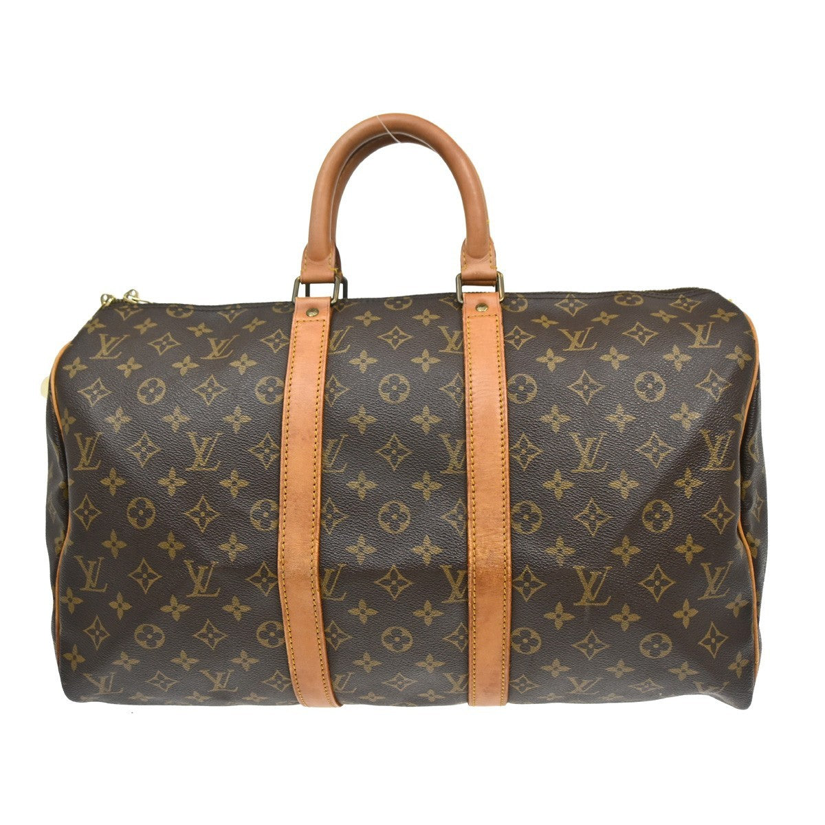 Louis Vuitton Keepall Bag Monogram Canvas Brown Canvas Travel Bag Bag (Pre-Owned)