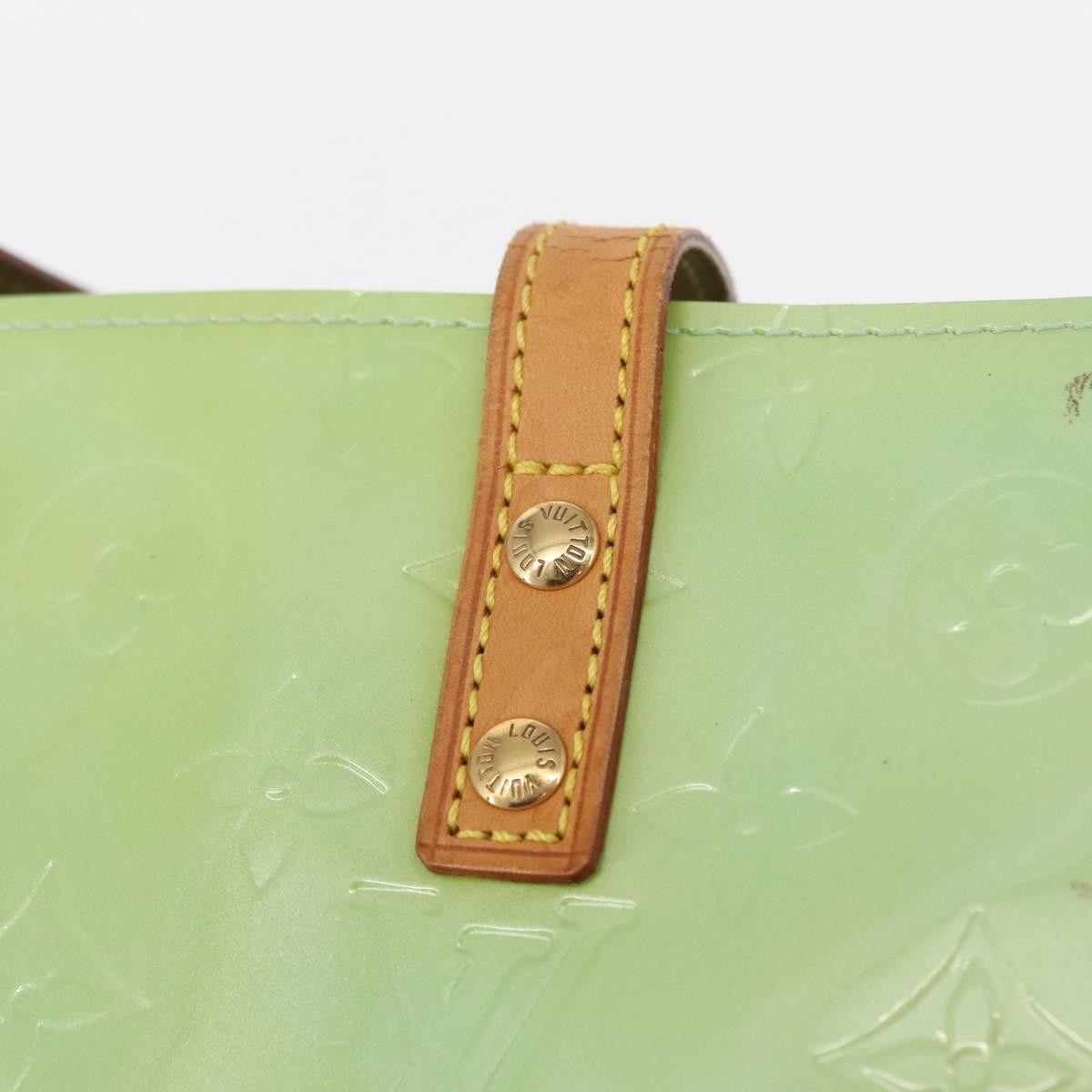 Louis Vuitton Reade Handbag Monogram Vernis Green Patent_Leather Tote Bag Bag (Pre-Owned)