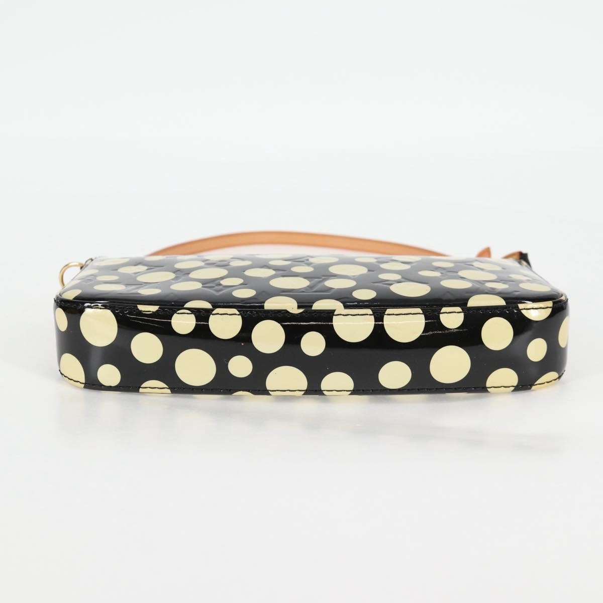 Louis Vuitton Pochette Accessoires Nm Kusama Infinity Dots Monogram Vernis Black Patent_Leather Clutche & Pouche Bag (Pre-Owned)