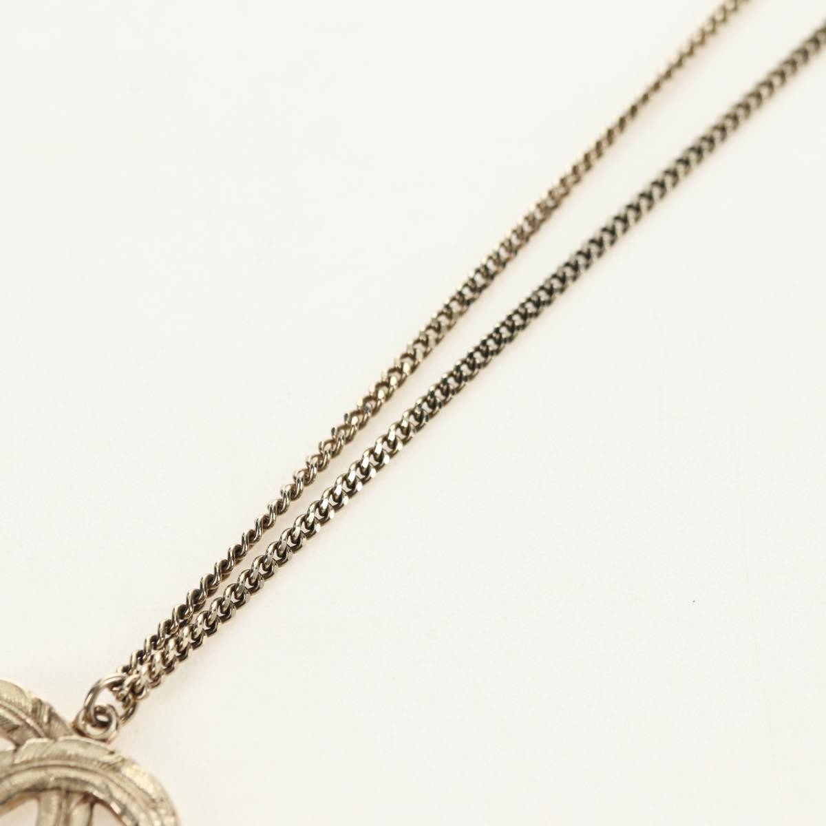 Chanel Feather Cc Pendant Necklace Metal Gold Metal Necklace Jewelry (Pre-Owned)