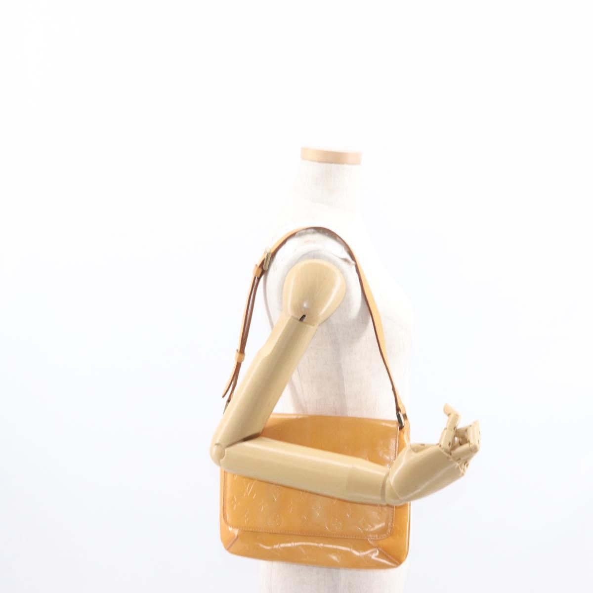 Louis Vuitton Thompson Street Handbag Monogram Vernis Yellow Patent_Leather Shoulder Bag Bag (Pre-Owned)